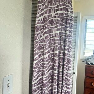 XS Always A Line - Purple and White Women's Tank Dress